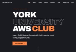 Screenshot of AWS Cloud Club @ York University